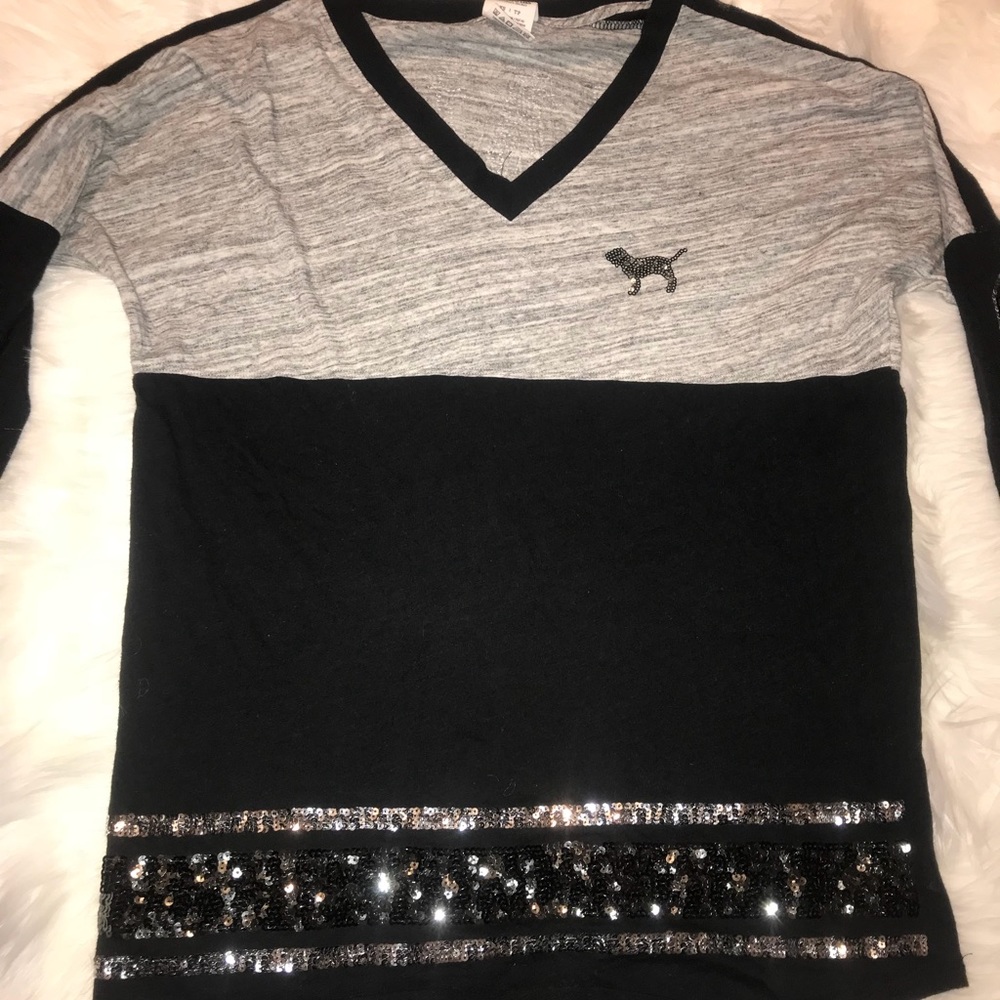 PINK sequin long sleeve